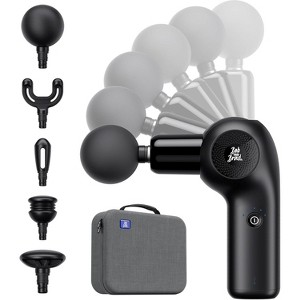 BOB AND BRAD D2 Mini Massage Gun with 6 Adjustable Angles, Deep Tissue Percussion Muscle Massager, Portable Travel Massage Gun with 5 Speeds & 5 Heads - 1 of 4