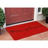 HomeRoots 17" X 29" Red And Black Coir Merry Christmas Outdoor Door Mat - 2 of 4