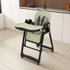 Whisen Convertible Baby High Chair to Rocker with 5-Point Harness, Foldable Infant Feeding Chair with Silent Locking Wheels - 2 of 4