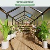 Garvee 6x10 FT Greenhouse for Outdoors,Polycarbonate Greenhouse with Quick Setup Structure and Roof Vent,Aluminum Large Walk-in Greenhouse for Garden - 3 of 4