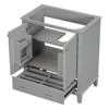ChicFurnit 30 Inch Bathroom Vanity without Sink Freestanding Bathroom Cabinet Base with Doors and Drawer for Bathroom, Green/Gray/White - 2 of 4