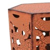 Maggift Patio End Tables Accent Side End Table for Outdoor and Indoor, Garden, Backyard Use, Special Design, Orange, 14.25"*12.5"*22" - 2 of 4