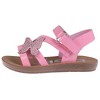 bebe Girls' Sandals - Cute and Comfy Toddler Girls' Summer Shoes, Perfect Beach Sandals for Toddlers with Charms and Flowers - 3 of 4
