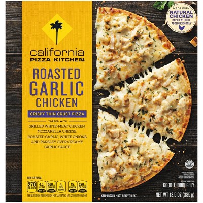 California Pizza Kitchen Roasted Garlic Chicken Crispy Thin Crust Frozen Pizza - 13.5oz