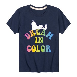 Boys' - Peanuts - Dream In Color Short Sleeve Graphic T-Shirt - 1 of 4
