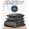 Duvet Cover Set 100% Cotton Sateen - Button Closure, Corner Ties by California Design Den - 2 of 4