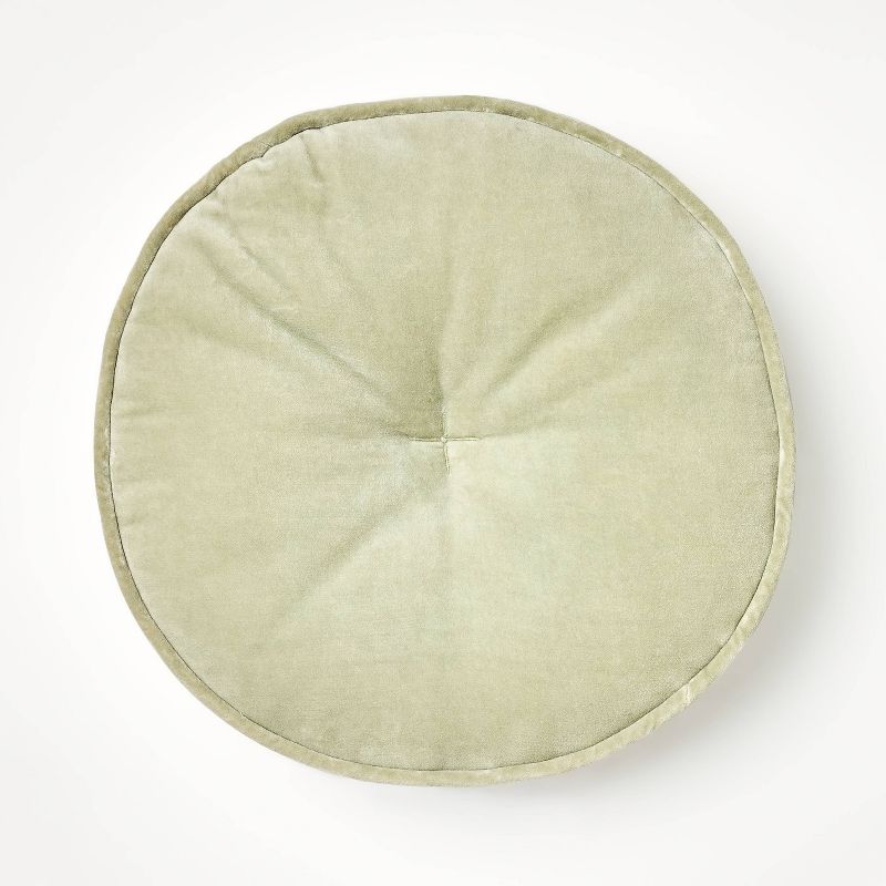 Velvet Round Throw Pillow - Threshold™ designed with Studio McGee, 1 of 8