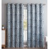 HLC.ME Paris Paisley Decorative Print Damask Pattern Light Reducing Grommet Window Curtain Panels for Bedroom, Set of 2 - 2 of 4