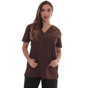 Just Love Solid Scrub Top for Women with Pockets and V-Neck - Comfortable and Professional Medical Uniform - 1 of 3