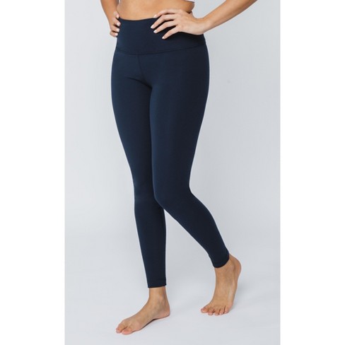 Yogalicious - Women's Polarlux Fleece Inside High Waist Legging with V-Back  - Ocean Silk - X Small