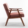 NicBex Microfiber Accent Chair,Upholstered Living Room Chairs with Mid-Height Backrest,Mid-Century Armchair,Accent Chairs for Living Room - 4 of 4