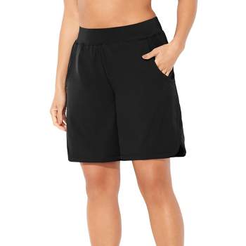 Lands' End Women's Petite Chlorine Resistant High Waisted Modest Swim  Leggings With Upf 50 Sun Protection - X-large - Black : Target