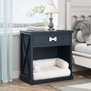 FURNIinspire Pet Beds Cat Bed Kitty House, Pet Furniture, Vintage Small Storage Cabinet Hidden Cat Litter Box With Drawer, Blue, 27.5"*15.7"*28.7" - 4 of 4