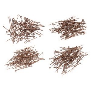 Unique Bargains Metal Head Jewelry Making Findings Open Eye Pins 600 Pcs 0.79"/1.18"/1.57"/1.97" - 1 of 4