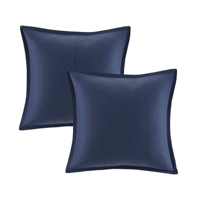 Navy Microfiber Full 7-Piece Comforter Set with Graphic Detail