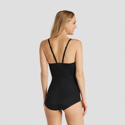 Assets By Spanx Women's Flawless Finish Shaping Micro Low Back Cupped Bodysuit  Shapewear - Very Black S : Target