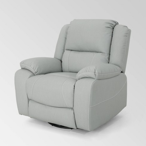 GREY LEATHER RECLINER