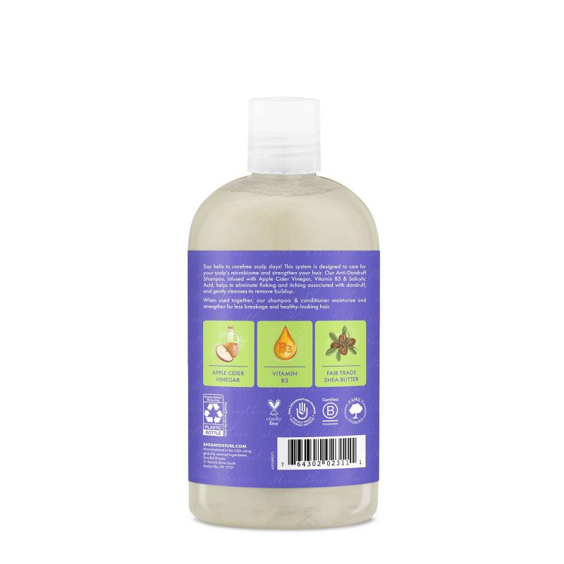 SheaMoisture Apple Cider Vinegar Anti-Dandruff Shampoo - 13 fl oz, 4 of 16