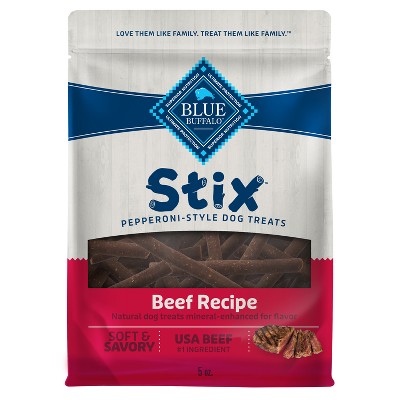 Blue Buffalo Stix Natural Soft-Moist Dog Treats with Beef Recipe - 5oz