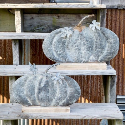 Park Hill Collection Weathered Tin Fairy Tale Pumpkins