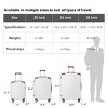 INFURNIC Bag And Luggage Sets 3 Piece Durable Rolling Suitcases with Silent Wheels, Stylish Travel Luggage Suitcase Set, Brown, 20.87"*11.81"*30.31" - 3 of 4