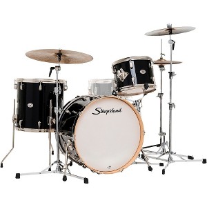 Slingerland Studio King 3-Piece Shell Pack with 22" Bass Drum Del Norte Black Lacquer - 1 of 4