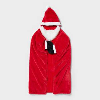 Kids' Santa Christmas Hooded Blanket - Pillowfort™
