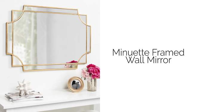16&#34; x 42&#34; Minuette Full Length Wall Mirror Gold - Kate &#38; Laurel All Things Decor, 2 of 8, play video