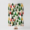 Christmas Throw Blanket, Soft Flannel Gingerbread Blanket with Snowman & Xmas Tree Prints, Christmas Gift. - 4 of 4