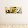 Big Dot of Happiness Dig It - Construction Party Zone - Baby Boy Nursery Wall Art and Kids Room Decor - 7.5 x 10 inches - Set of 3 Prints - 3 of 4