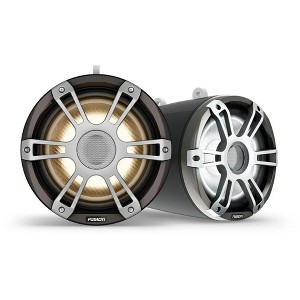 Fusion SG-FLT883SPG Signature Series 3i 8.8" 230-watt CRGBW Sports Marine Wake Tower Speakers (Pair) - Gray - 1 of 4