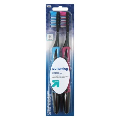 Pulsating Powered Toothbrush 2pk - up & up™