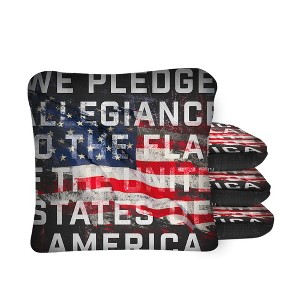 Skip's Garage | Pledge of Allegiance Synergy Pro Cornhole Bags (Set of 4) - 1 of 4