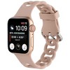 HTUTWOO Apple Watch Band Breathable Silicone Circles Sport Strap 44/45/46/49mm, Fadeless for iWatch Series 10 9 8 7 6 5 4 3 2 1 SE Ultra - 3 of 4