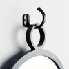 Plum & Post 19.5"L x 0.75"H x 16"W Eliana Black Framed Round Decorative Wall Mirror - 3 of 4