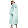 Catalonia Woman Ankle Length Blanket Hoodie Oversized Sweatshirt, Extra Long Fleece Soft Cozy Wearable Blanket Pullover, Gift Idea for Woman Wife - 3 of 4