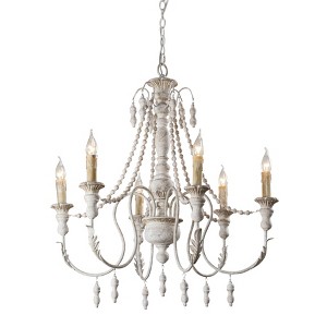Parrot Uncle 29.5" Modern Beige Antler Chandeliers Adjustable Height - 1 of 4