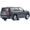 Toyota Land Cruiser ZX RHD (Right Hand Drive) Gray Metallic with Mini Book No.14 1/64 Diecast Model Car by Kyosho - 3 of 4