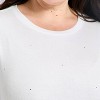Women's Slim Fit Long Sleeve Embellished Ribbed Top - A New Day™ - 4 of 4