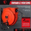 ReelWorks Mountable Retractable Air Hose Reel - 1/4" x 33'FT, 3' Ft Lead-In Hose, 1/4" NPT Connections - 4 of 4