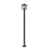 Aspen Outdoor Post Light - Modern Geometric Design, Dimmable, Wet Rated, 100W Incandescent - 2 of 2
