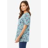 Woman Within Plus Size Perfect Printed Short-Sleeve Crewneck Tee - 4 of 4