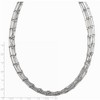 Black Bow Jewelry Seven Strand Beaded Curb Chain Necklace in Sterling Silver, 18 Inch - 2 of 4