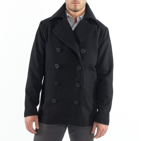 Short pea coat store mens