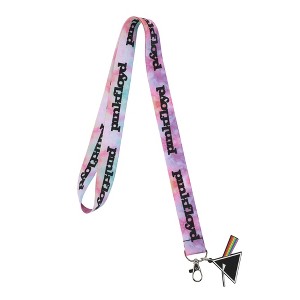 Pink Floyd Repeat Logo & Prism Charm Tie-Dye Lanyard With ID Sleeve - 1 of 2