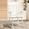 Maggift Patio Accent Chairs, Rocking Chair, Rocker High Back Garden Seat For Indoor Outdoor, White, 22"*34"*44" - 4 of 4
