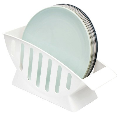 LunaLulinlk 10 Inch Dinner Plates Holder, Dish Drainer, Salad Plate Holder, Dessert Plate Holder, Dinner Plates Rack, Plastic Plates Holder