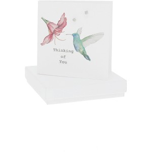 Pavilion Gift Company - Thinking of You - 4mm Sterling Silver Cubic Zirconia Stud Earrings - Earrings - 1 of 1