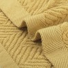 Unique Bargains Hotel Spa Bathroom Highly Absorbent Lightweight Striped Cotton Washcloths 12 Packs - 4 of 4