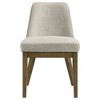 Coaster,Castlewood Upholstered Dining Side Chair Brown Oak (Set of 2) - 3 of 4